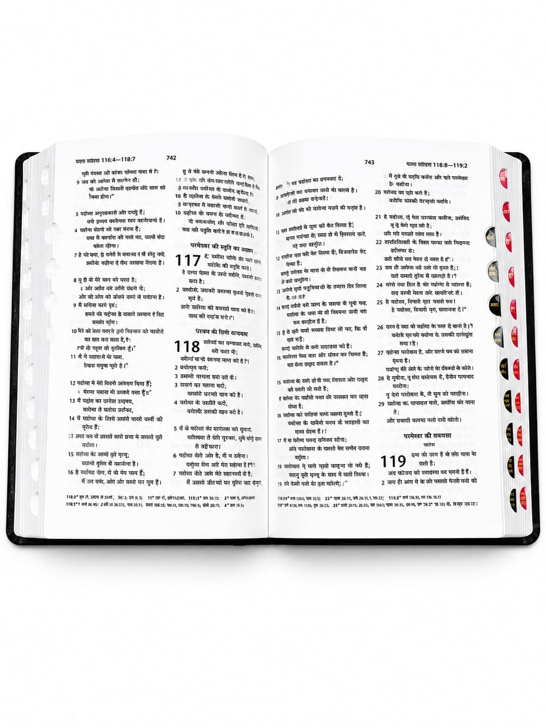Amity Print Premium Bible – Black Leather Cover | Bible Society of India